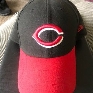 Cincinnati Reds Black New Era Fitted Cap